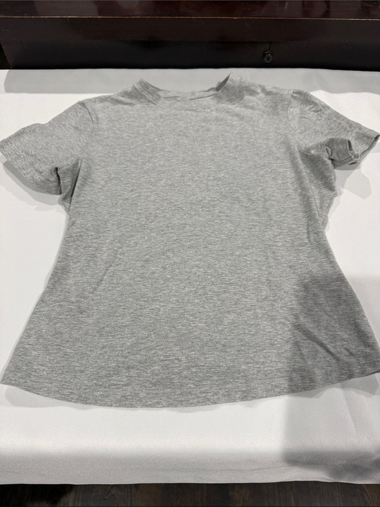 Pumiey Tops - Pumiey- Classic Gray Short Sleeve Tee - Women's Casual Top